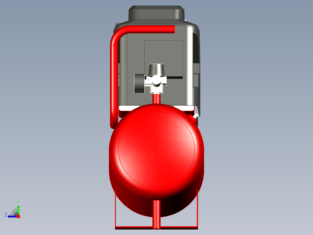 空气压缩机 FX-90 24L 罐--x_t右视图