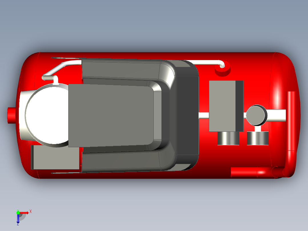 空气压缩机 FX-90 24L 罐--x_t俯视图