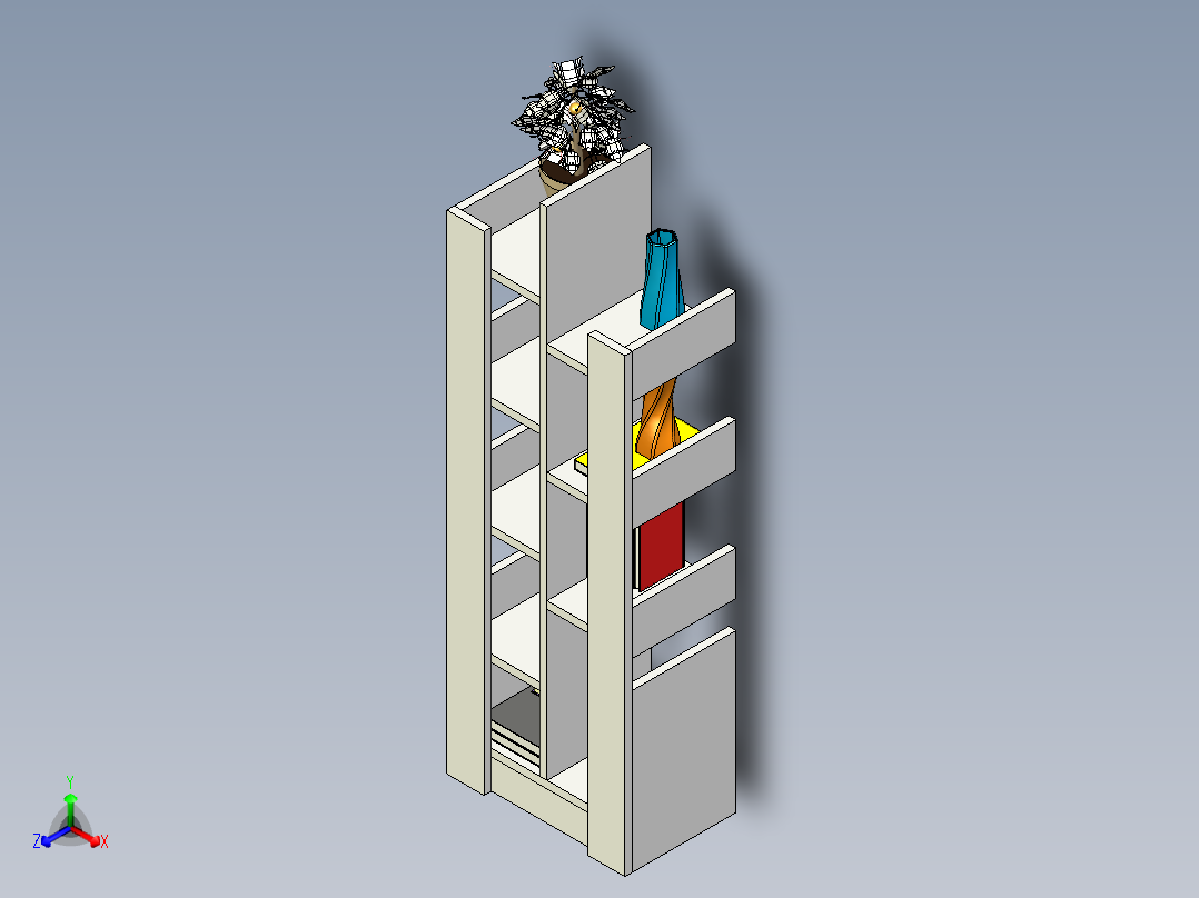 书架3正等轴测图