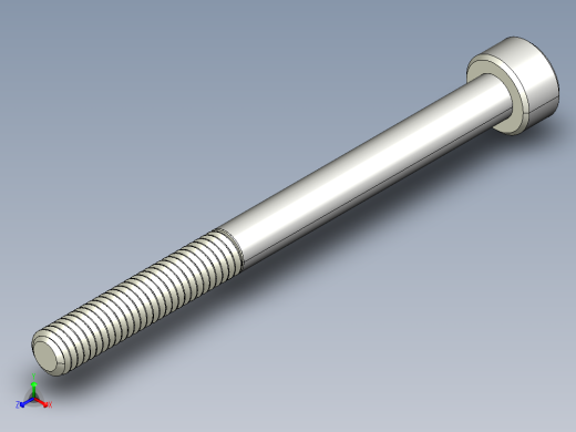 M4 x 0.7mm Thread 50mm LONG SOCKET HEAD CAP SCREW.IGS