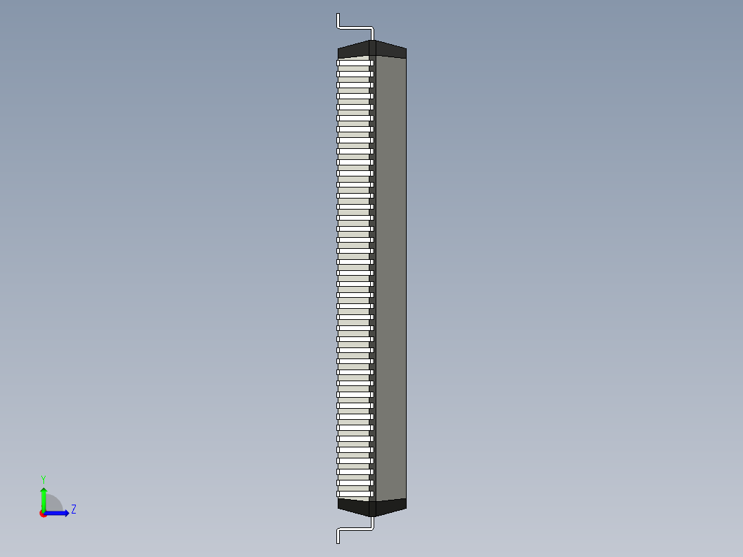 元器件3D封装QFP160_FPT-160P-M11169左视图