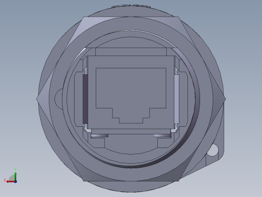 网口航空插头威浦RJ45F71后视缩略图