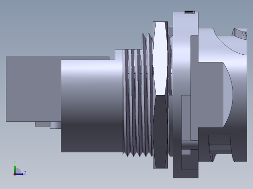 网口航空插头威浦RJ45F71左视缩略图