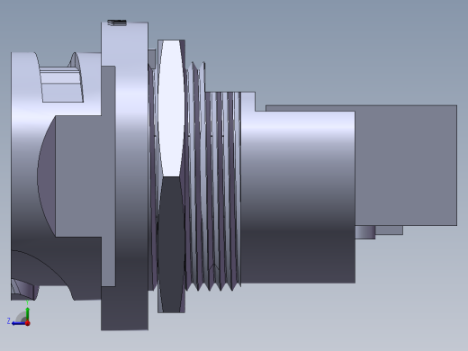 网口航空插头威浦RJ45F71右视缩略图