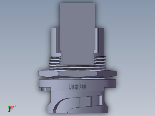 网口航空插头威浦RJ45F71俯视缩略图