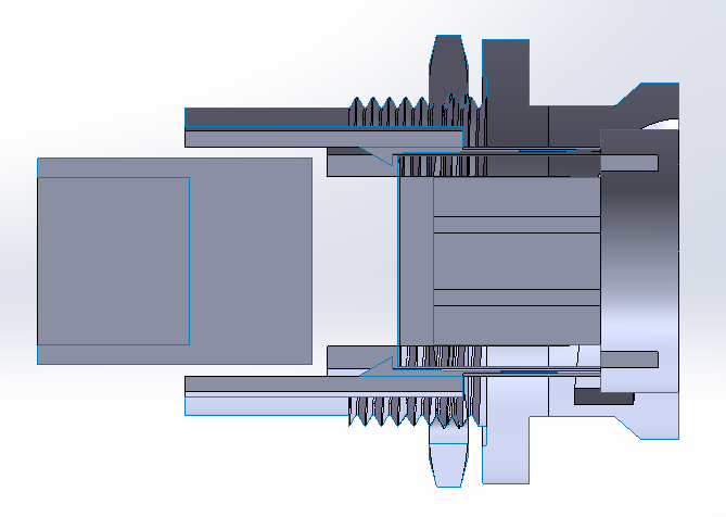 网口航空插头威浦RJ45F71