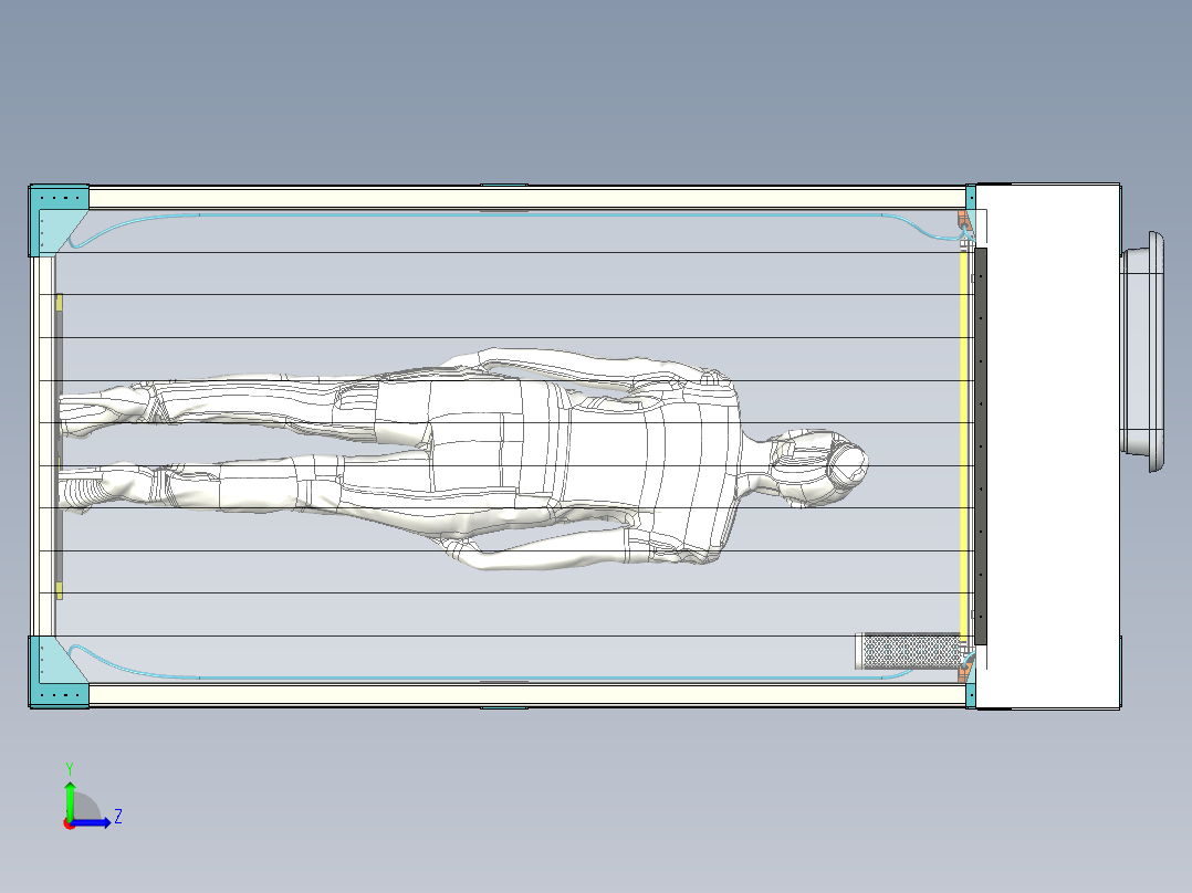 Covid-19消毒室左视图