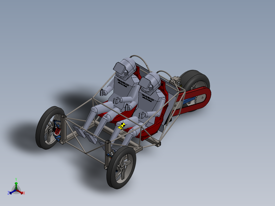 电动三轮车-13--sw正等轴测图