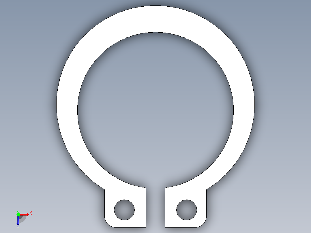 管道手动球阀-水管开关阀-手动阀门User Library-md52c150dn32-1_DN25~32SnapRing俯视图