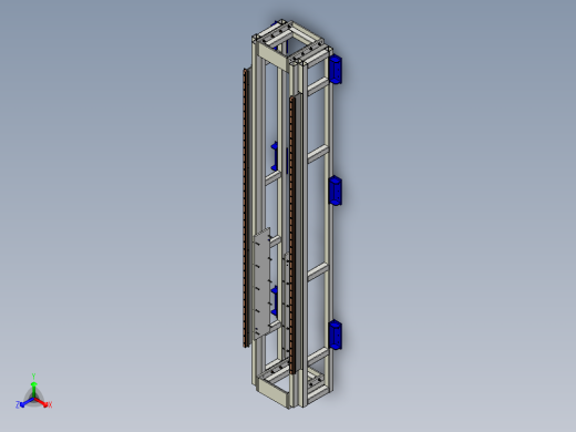 704轴数控铣床机台PROE设计