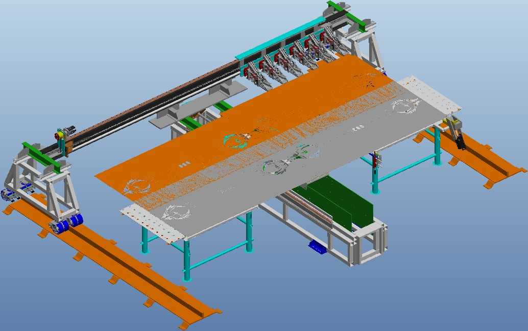 704轴数控铣床机台PROE设计