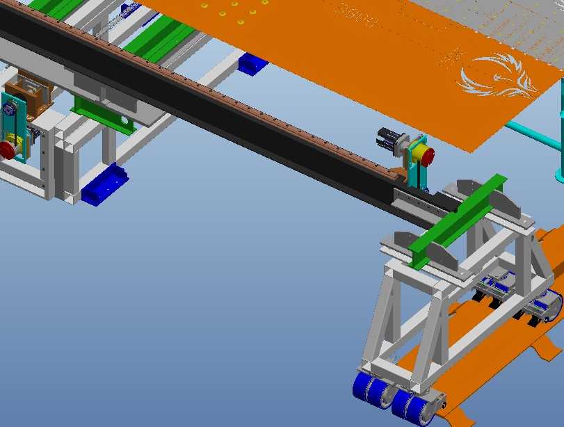 704轴数控铣床机台PROE设计