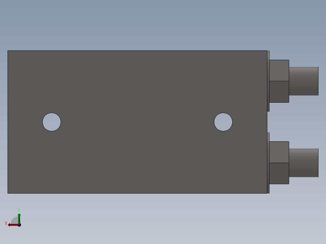 203自动器HRQ30A缸体后视图
