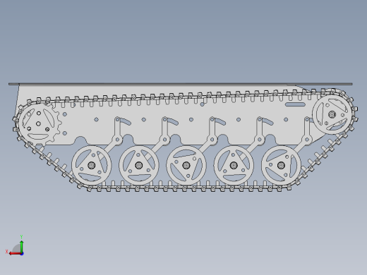 履带底盘模型后视缩略图