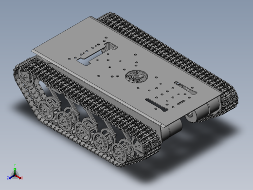 履带底盘模型正等轴测缩略图