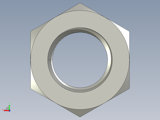 公制六角螺母-Metric Hex Nuts M36 x 4mm Thread后视缩略图
