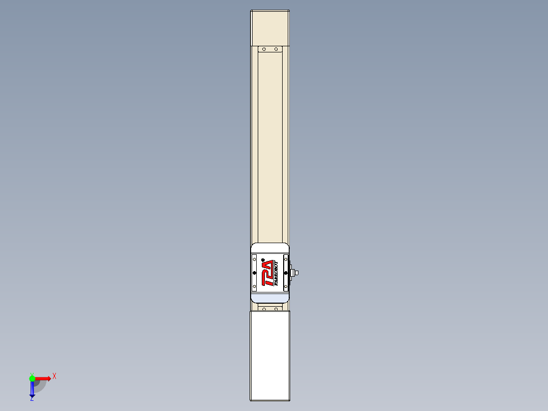 同步带全封闭直线模组TPA-HCB-65S-90-L300-M-C-P10-N3俯视图
