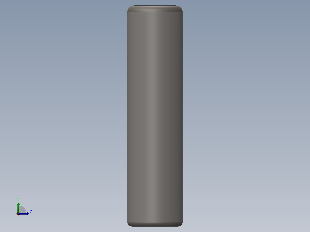 紧固件-0.2500 Alignment Dowel左视图