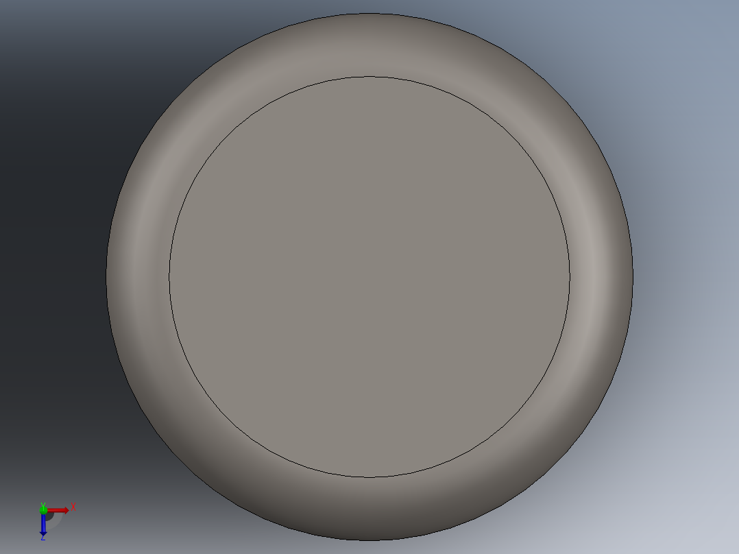 紧固件-0.2500 Alignment Dowel俯视图