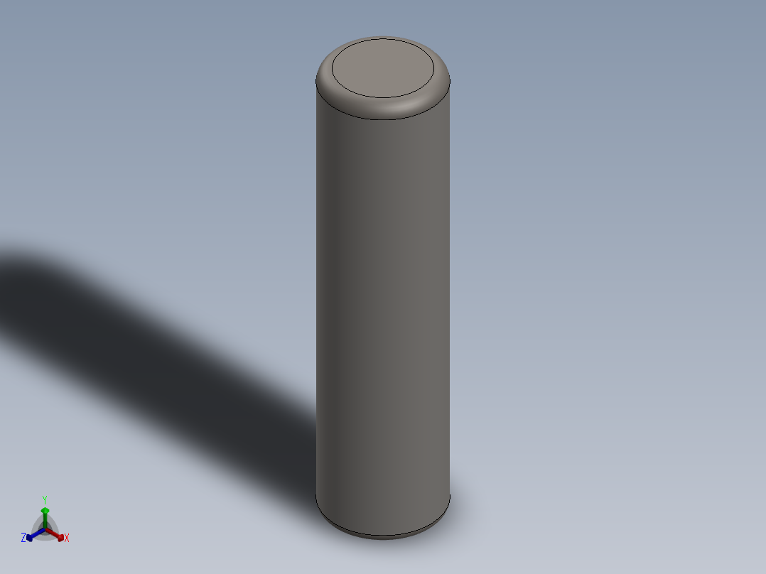 紧固件-0.2500 Alignment Dowel正等轴测图