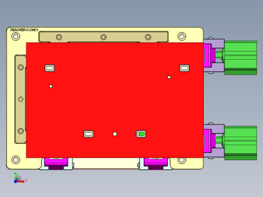 REACHER-C笔记本CNC工装夹具三维模型-cnc1前视缩略图