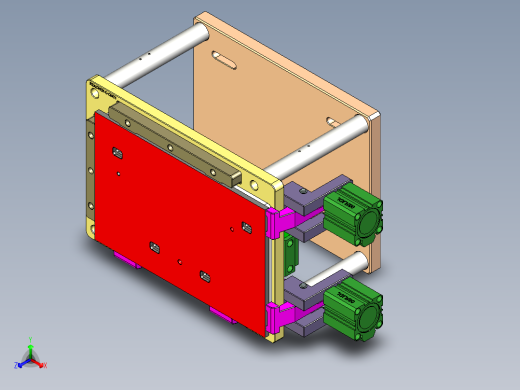 REACHER-C笔记本CNC工装夹具三维模型-cnc1正等轴测缩略图
