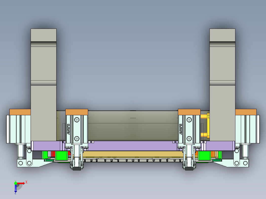 压铸件铣内腔程序模型图俯视图