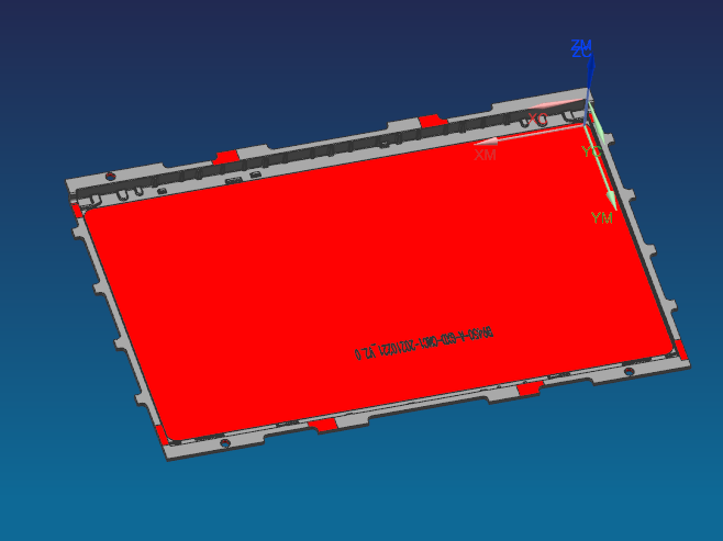 压铸件铣内腔程序模型图