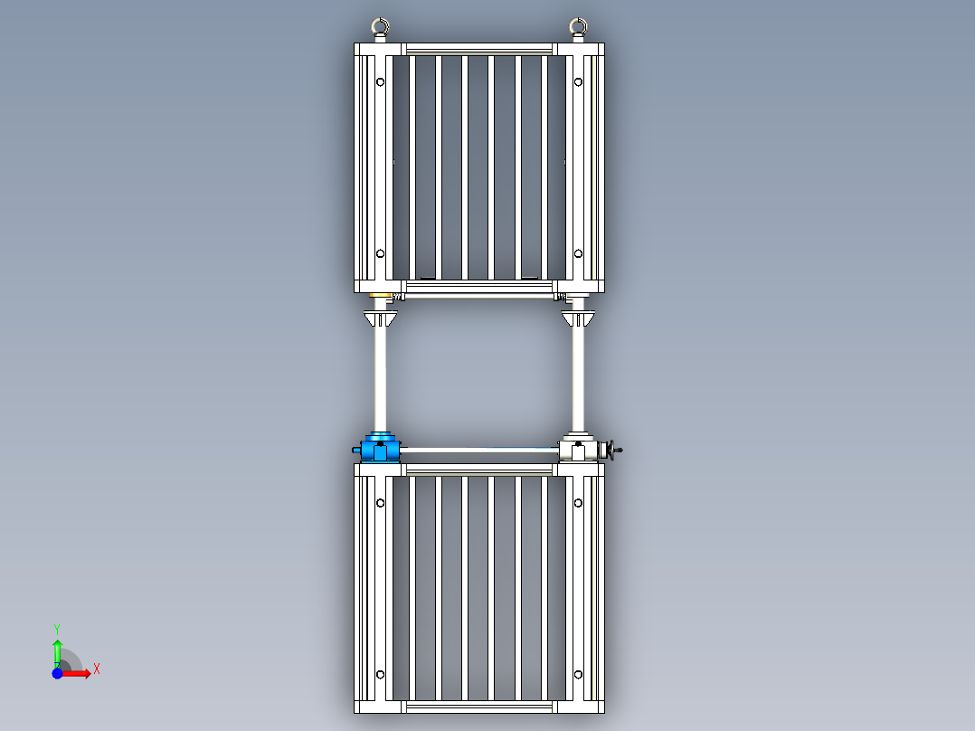 双层吊篮前视图
