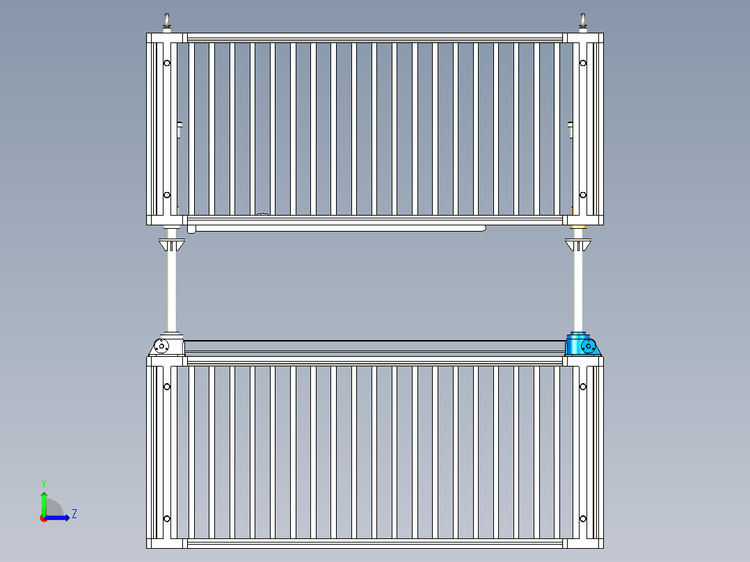 双层吊篮左视图