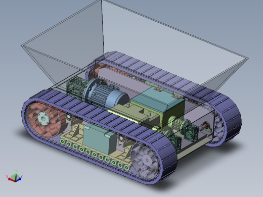 YX-2380 矿山巷道物料运输履带车