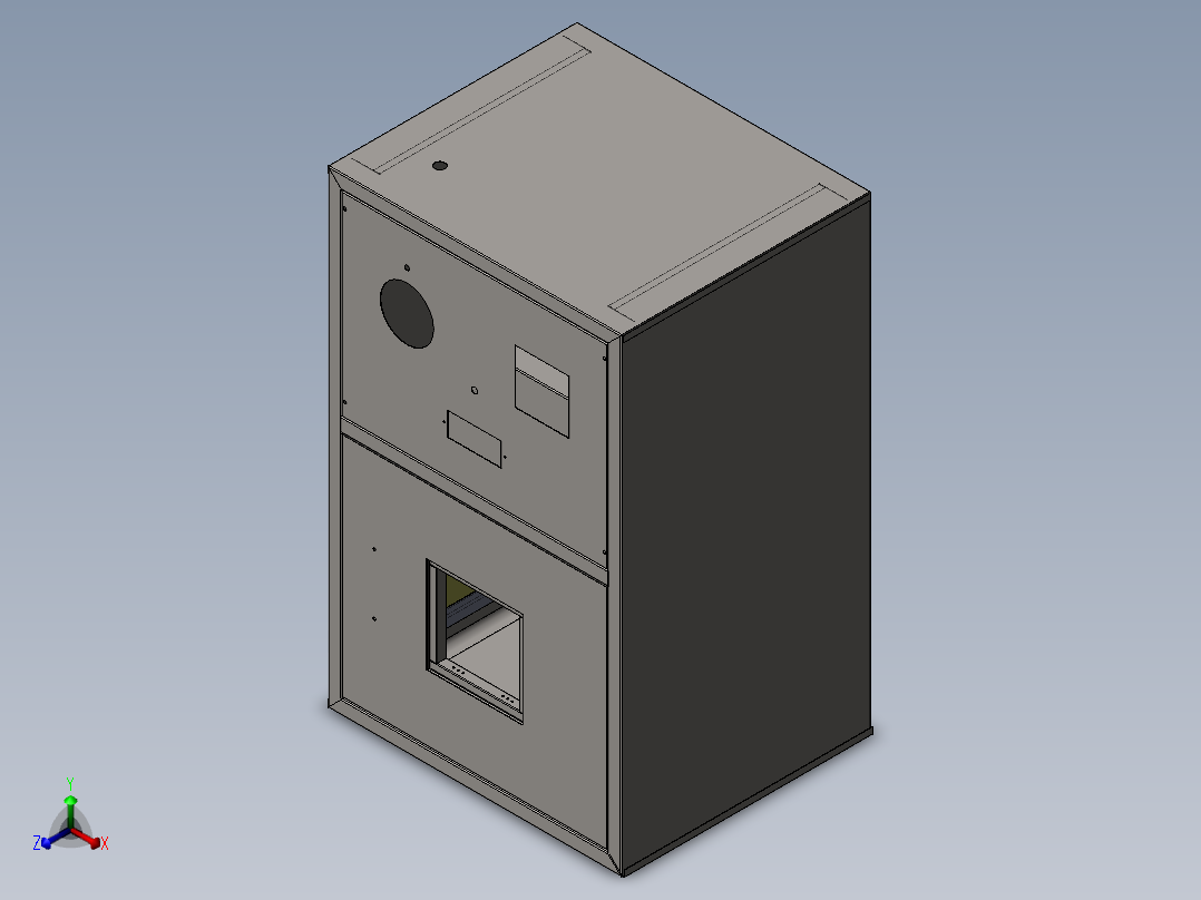 动态传递窗 (1)正等轴测图
