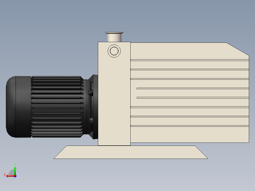 泵、水泵、2XZ-15D直联式旋片真空泵(南光机器)后视图