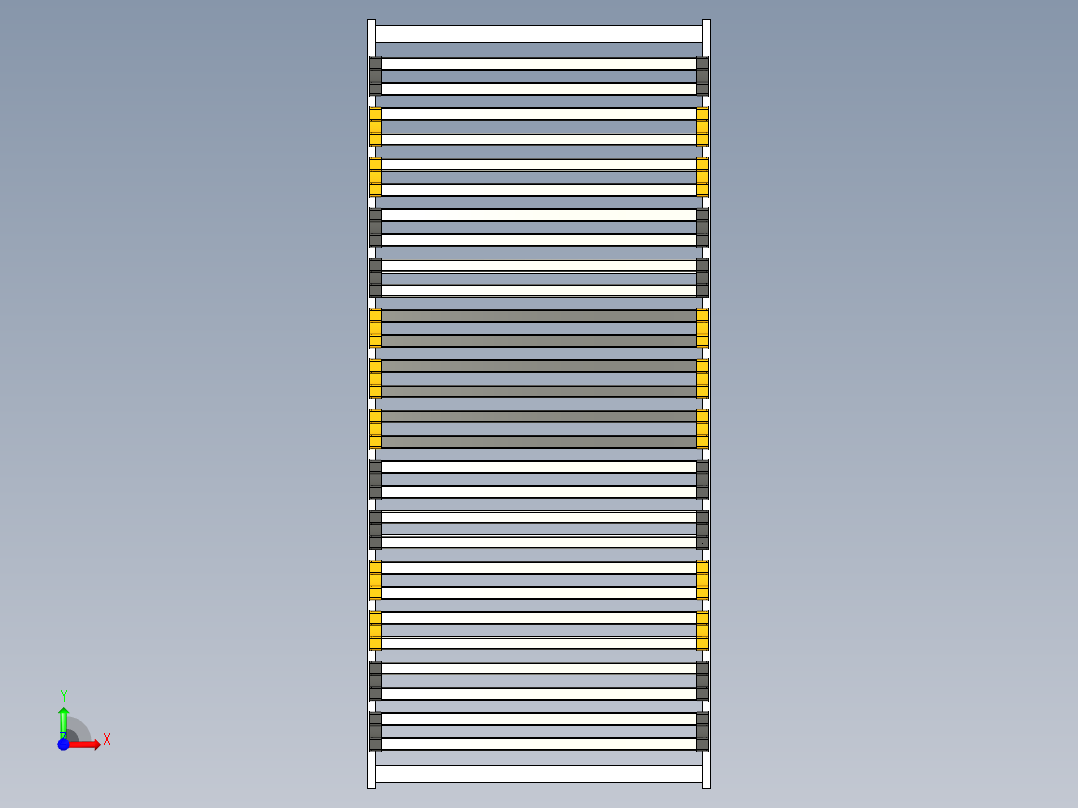 板条框架 90x200前视图