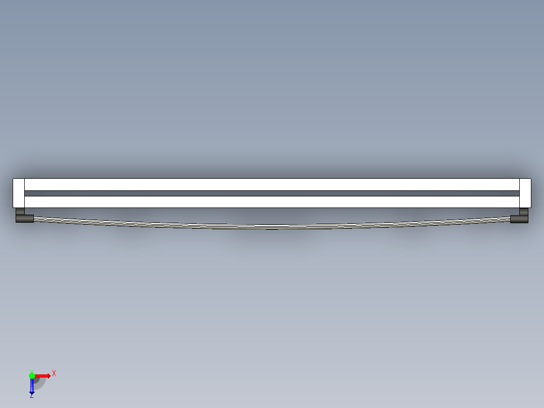 板条框架 90x200俯视图