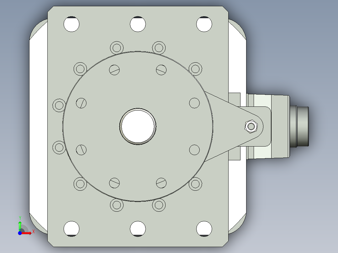 伺服电动缸G-210574前视图