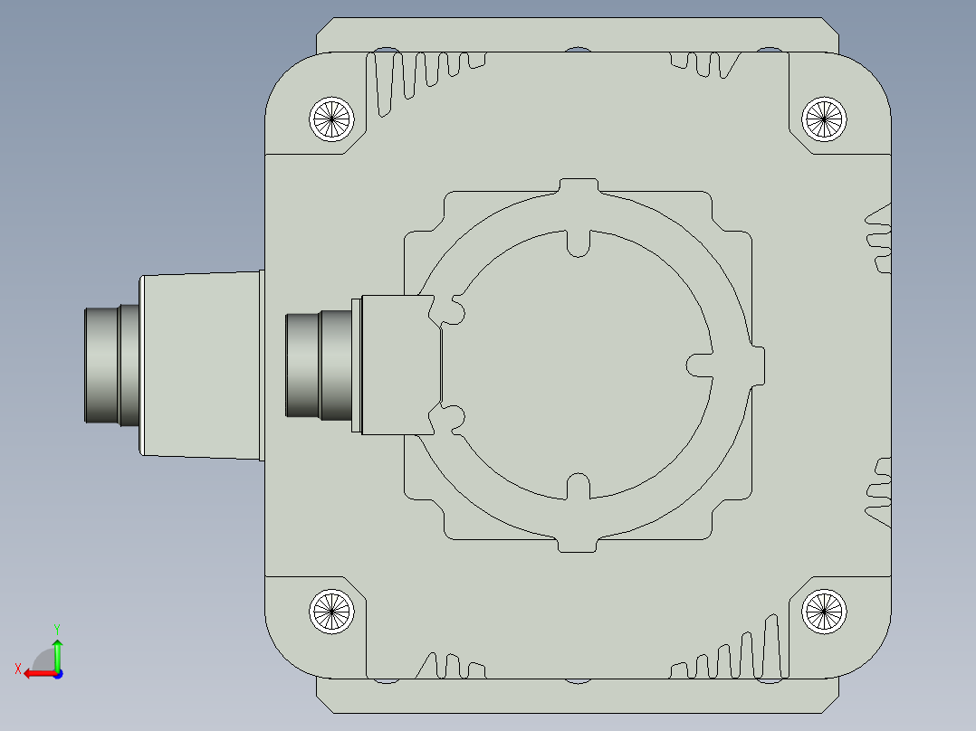 伺服电动缸G-210574后视图