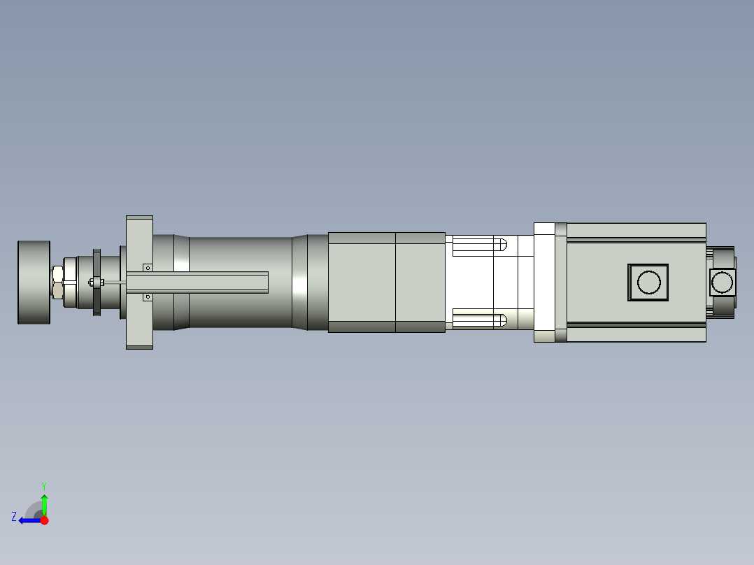 伺服电动缸G-210574右视图