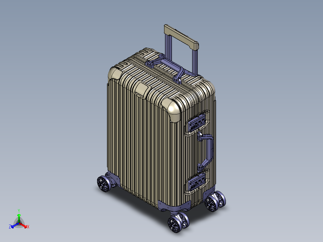 一款铝框拉杆箱