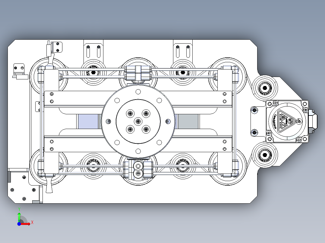 8位手摘爪前视图