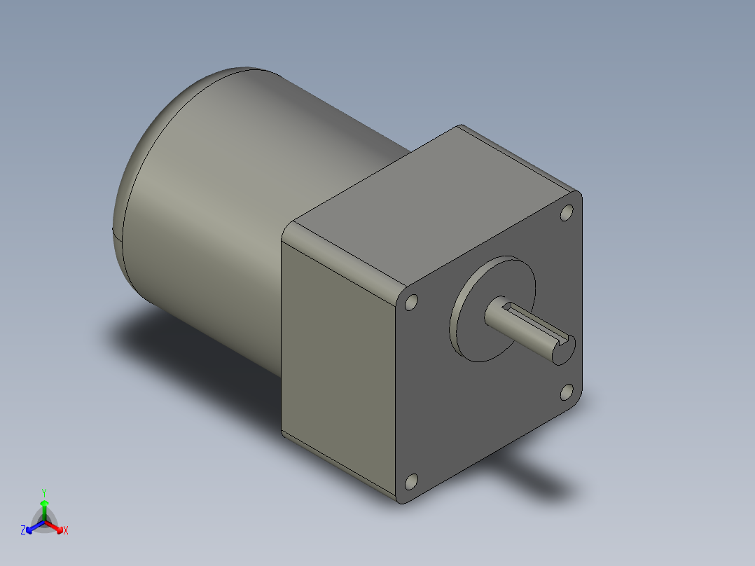 80YF25GV22+80GK90H(配数显调速器)正等轴测图
