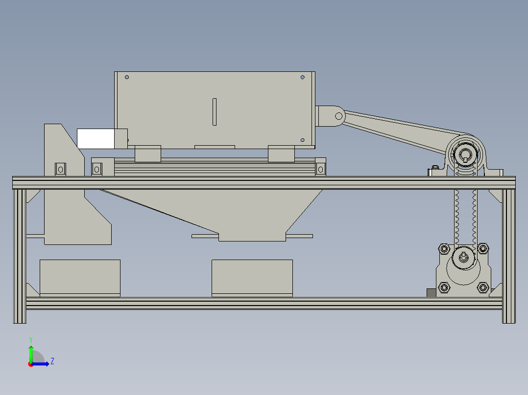 硬币清分机左视图