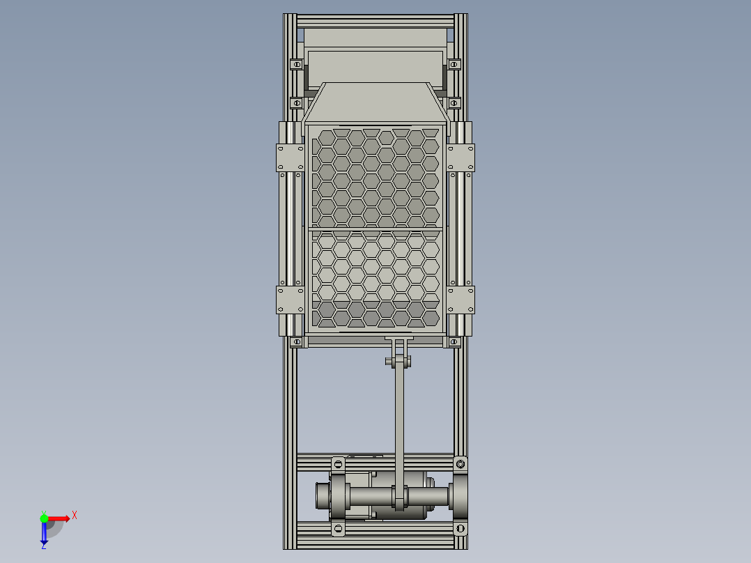 硬币清分机俯视图