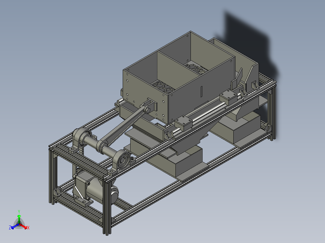 硬币清分机正等轴测图