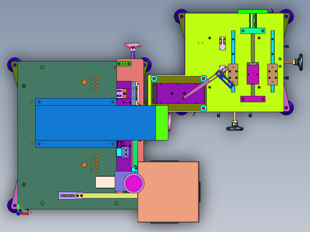 直线电机驱动移印机前视图