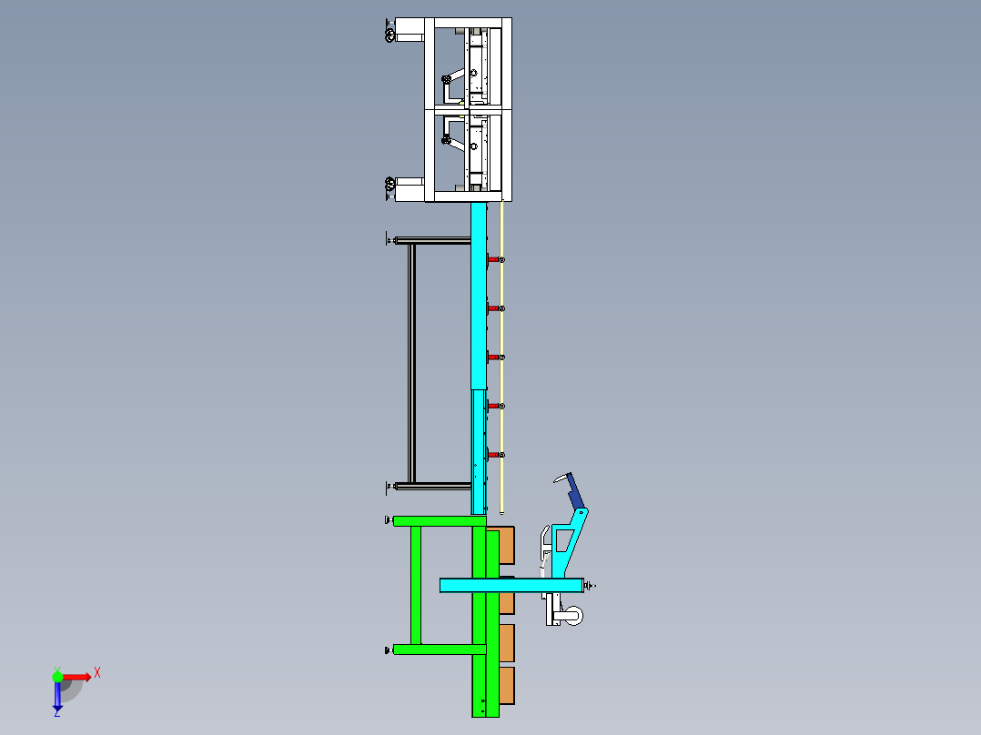 打包封箱生产线设计俯视图