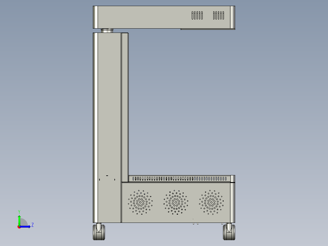 艾灸仪小型等离子集烟器左视图