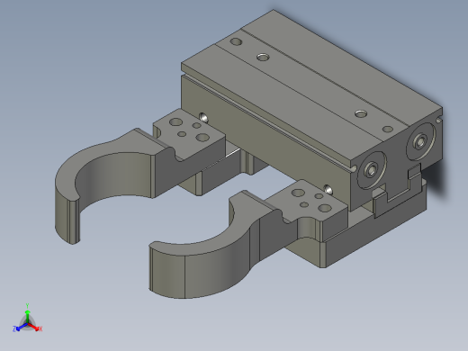 平行夹爪00333正等轴测缩略图