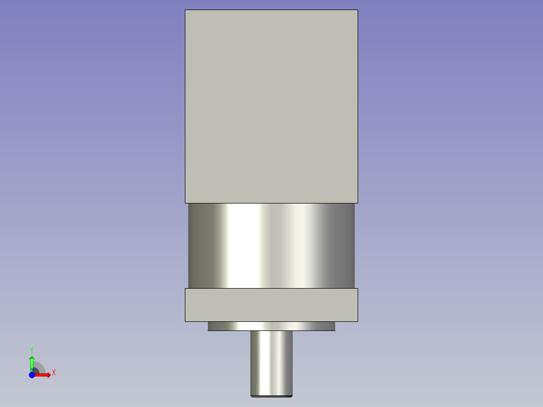 57-90度转角直角行星减速器前视图