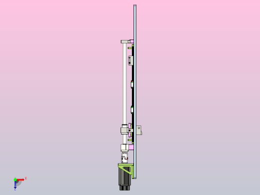 一种托盘单方向驱动机构俯视缩略图